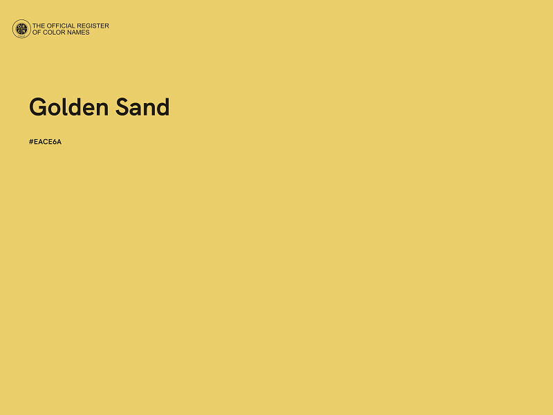 #EACE6A - Golden Sand color image