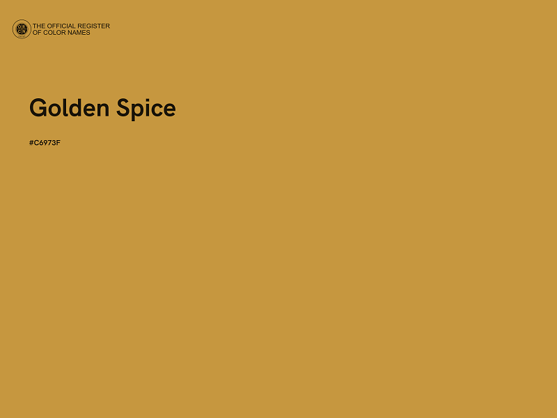 #C6973F - Golden Spice color image