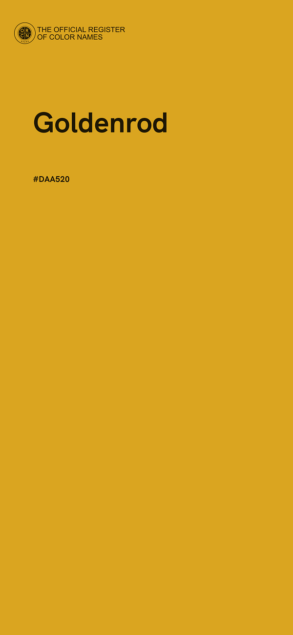 #DAA520 - Goldenrod color image