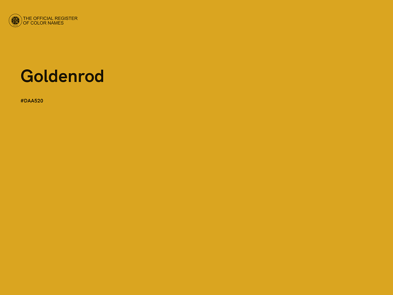 #DAA520 - Goldenrod color image