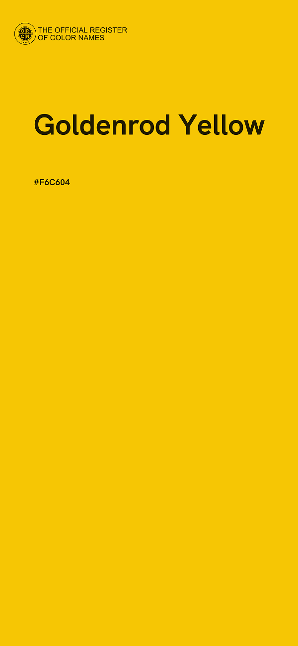 #F6C604 - Goldenrod Yellow color image