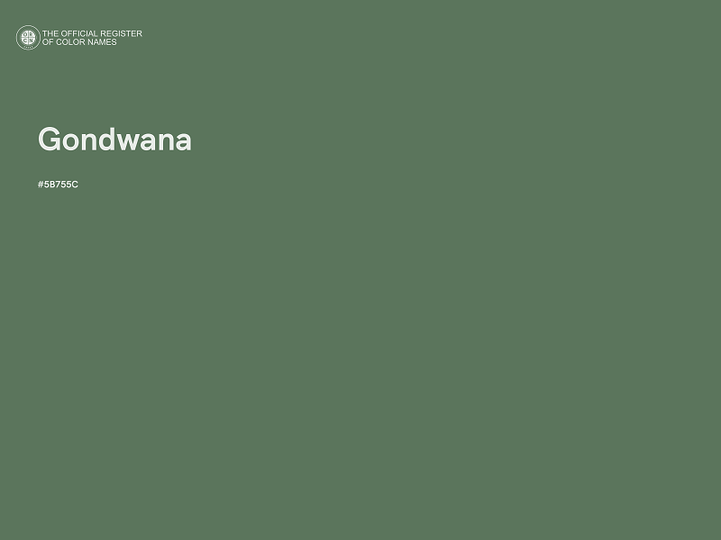 #5B755C - Gondwana color image