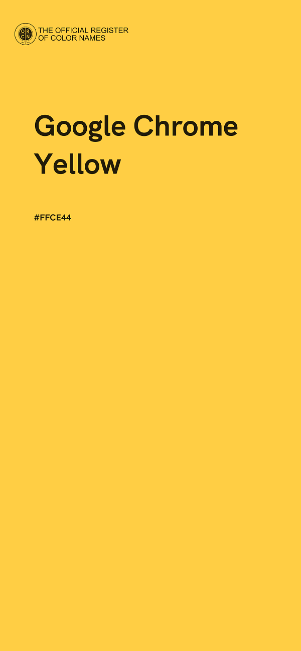 #FFCE44 - Google Chrome Yellow color image