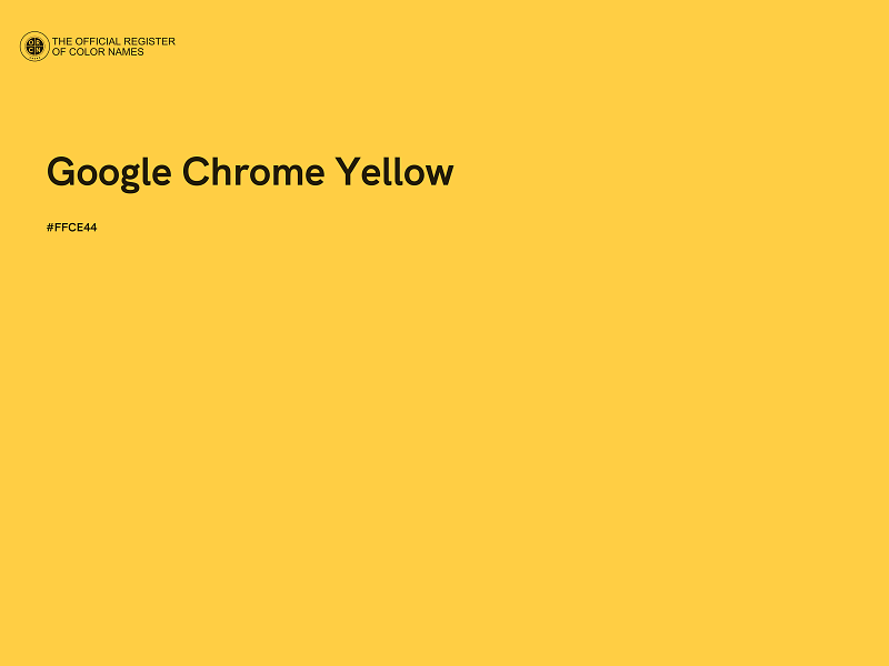 #FFCE44 - Google Chrome Yellow color image