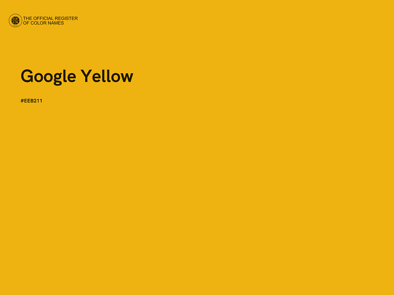 #EEB211 - Google Yellow color image
