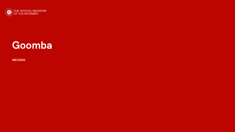 #BC0500 - Goomba color image