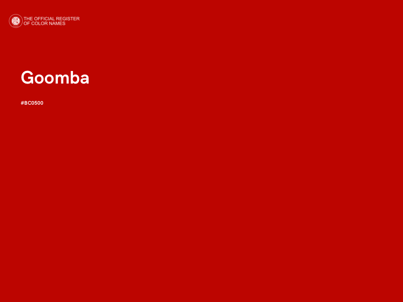 #BC0500 - Goomba color image
