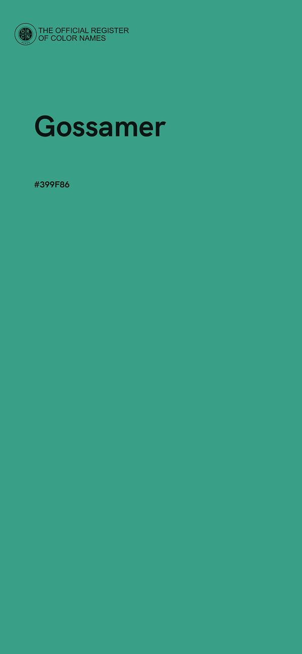 #399F86 - Gossamer color image