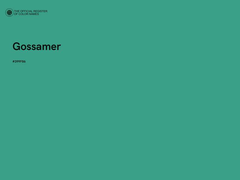 #399F86 - Gossamer color image