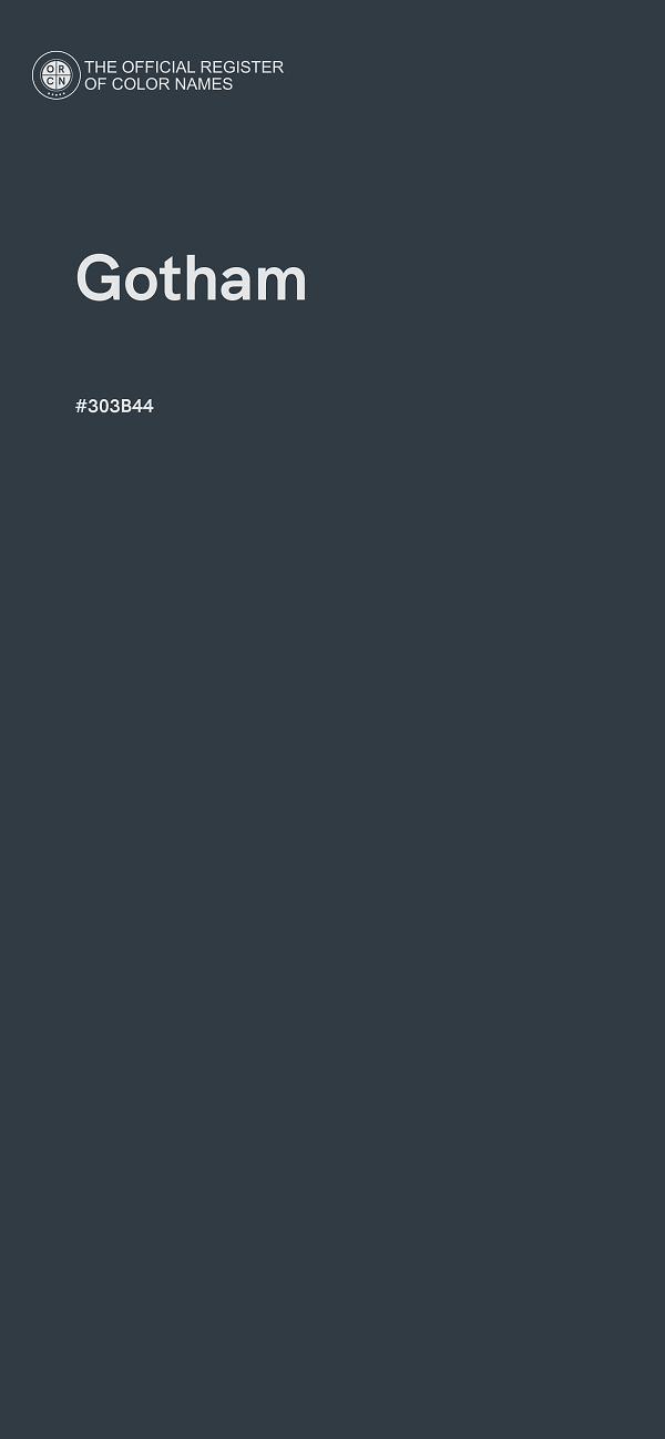 #303B44 - Gotham color image