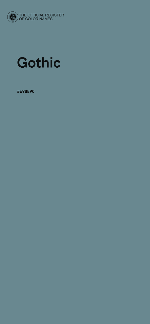 #698890 - Gothic color image