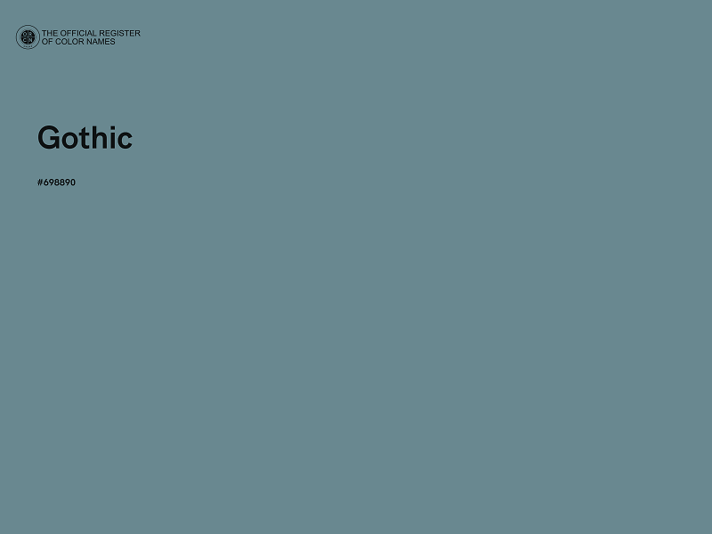#698890 - Gothic color image