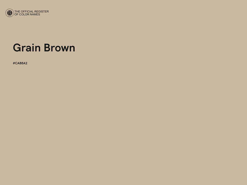 #CAB8A2 - Grain Brown color image