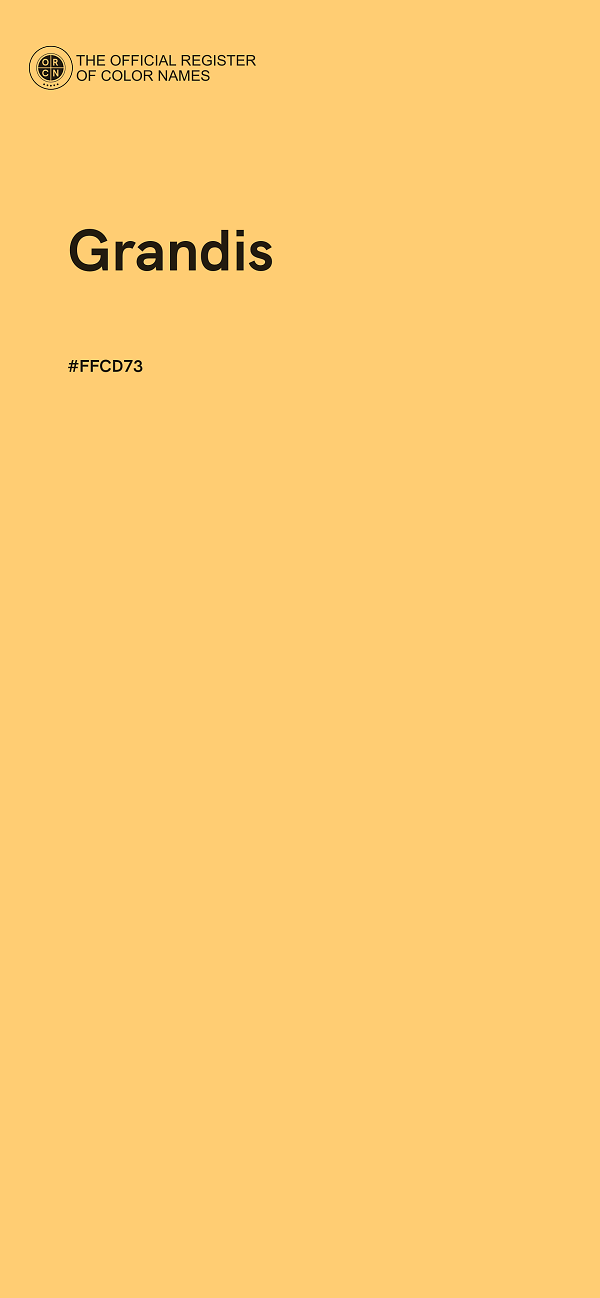 #FFCD73 - Grandis color image