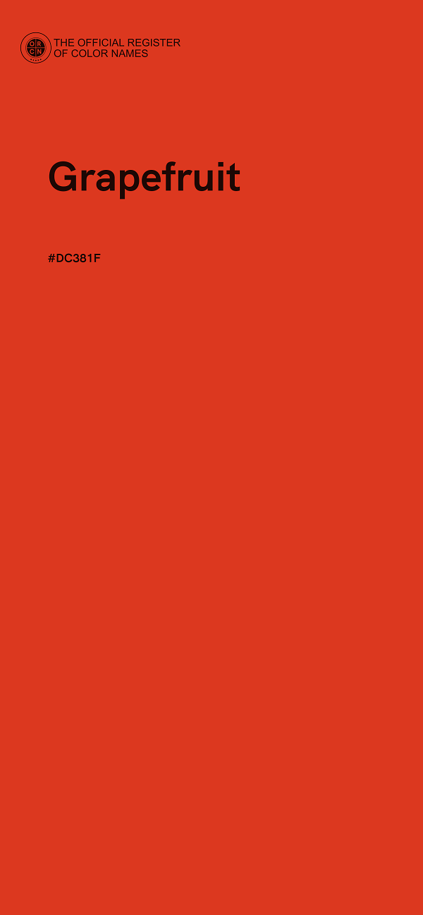 #DC381F - Grapefruit color image