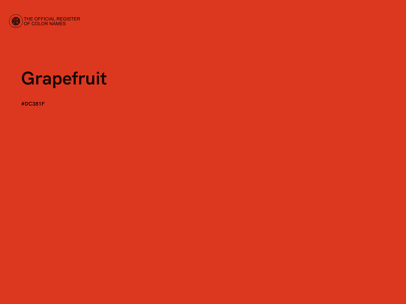 #DC381F - Grapefruit color image