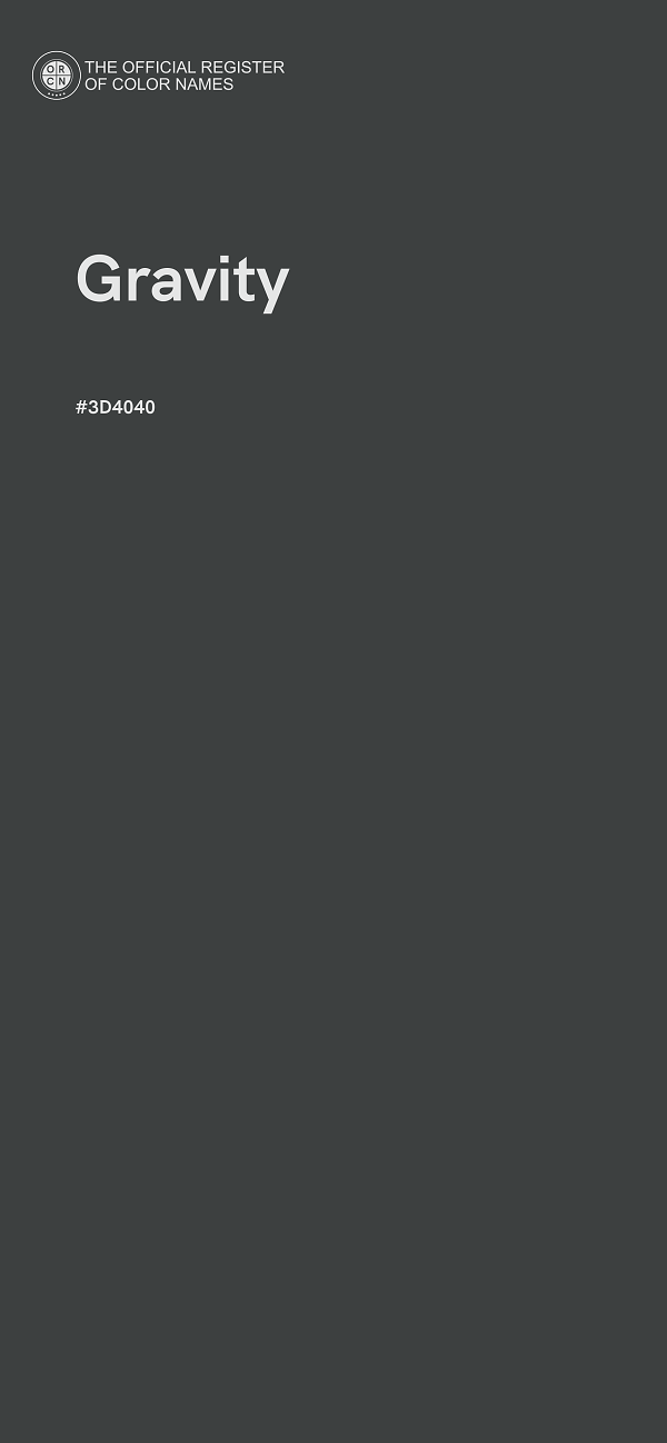 #3D4040 - Gravity color image