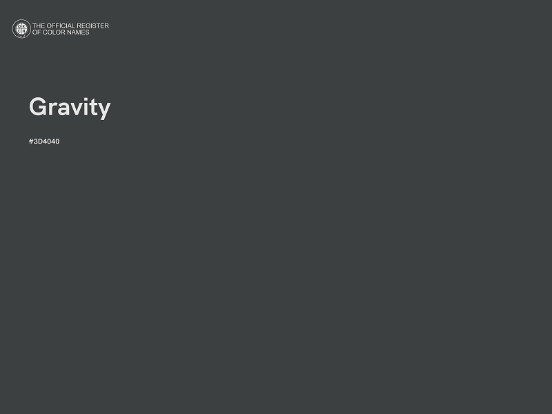 #3D4040 - Gravity color image