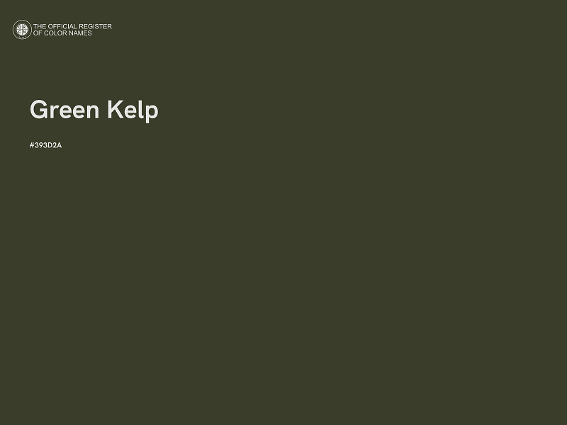 #393D2A - Green Kelp color image