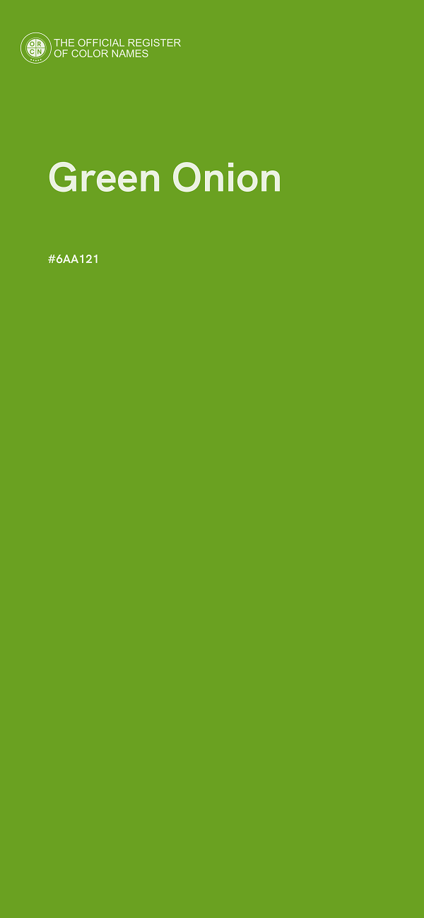 #6AA121 - Green Onion color image