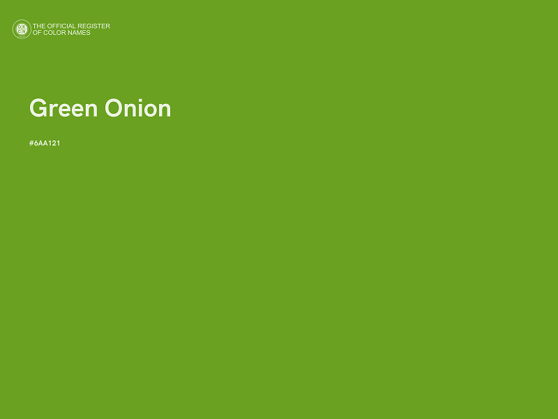 #6AA121 - Green Onion color image