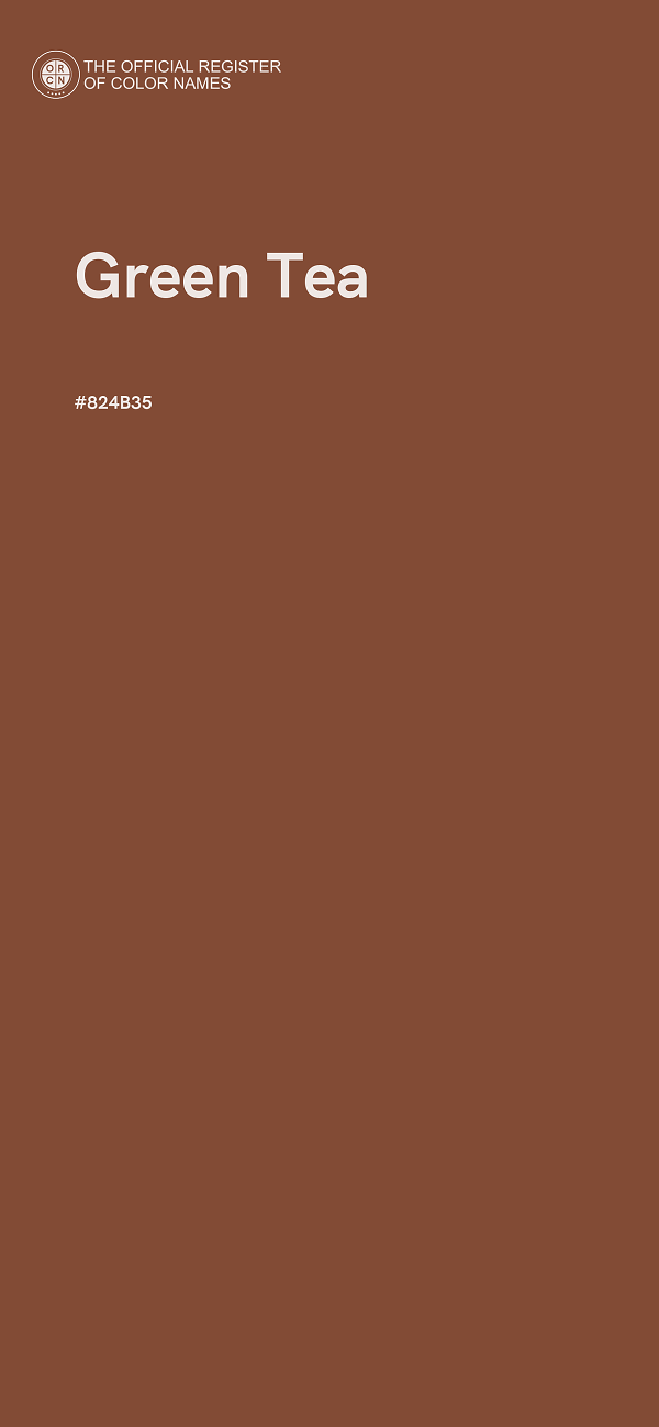 #824B35 - Green Tea color image