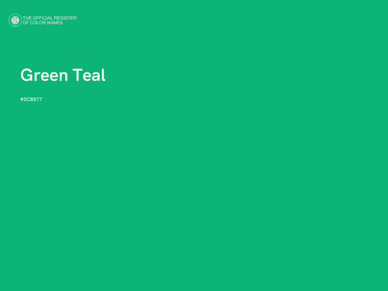#0CB577 - Green Teal color image