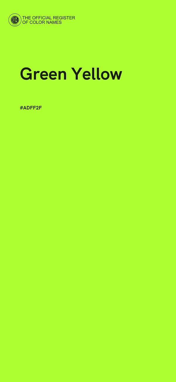 #ADFF2F - Green Yellow color image