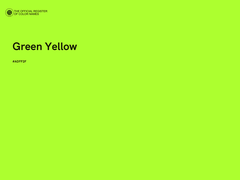 #ADFF2F - Green Yellow color image