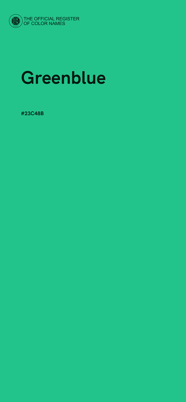 #23C48B - Greenblue color image