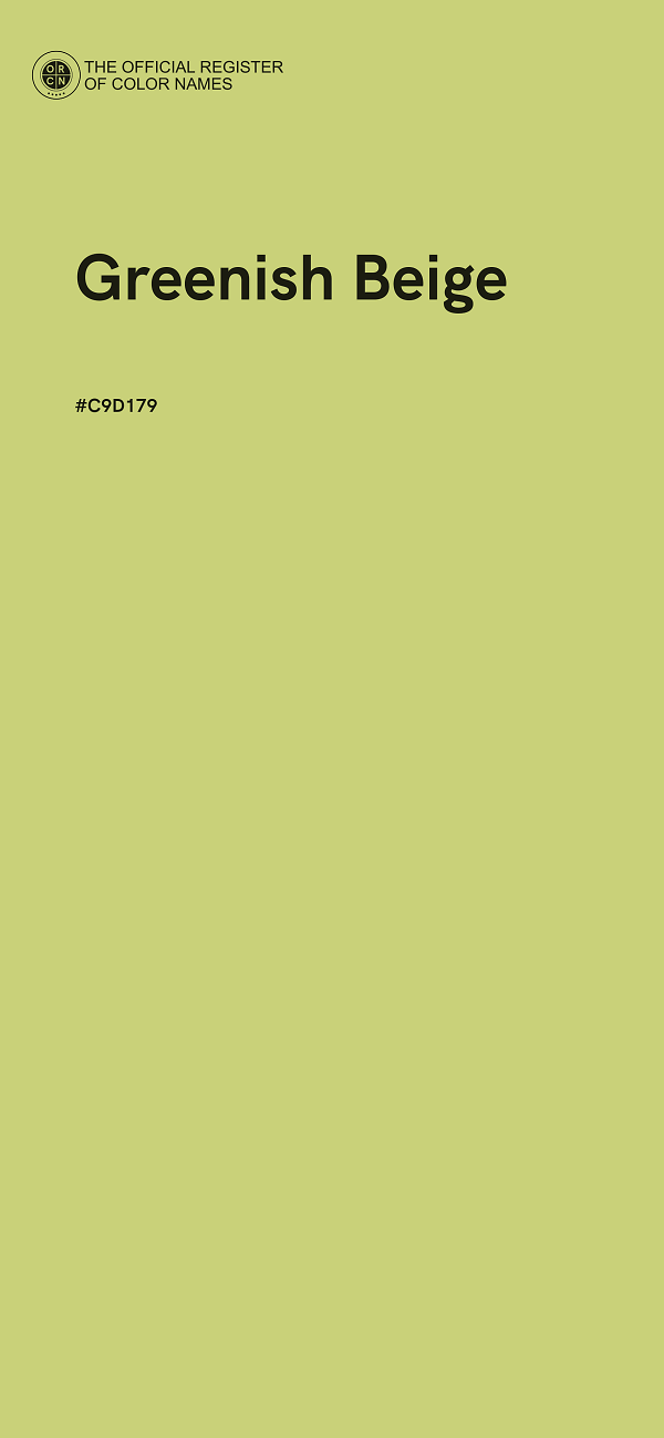 #C9D179 - Greenish Beige color image