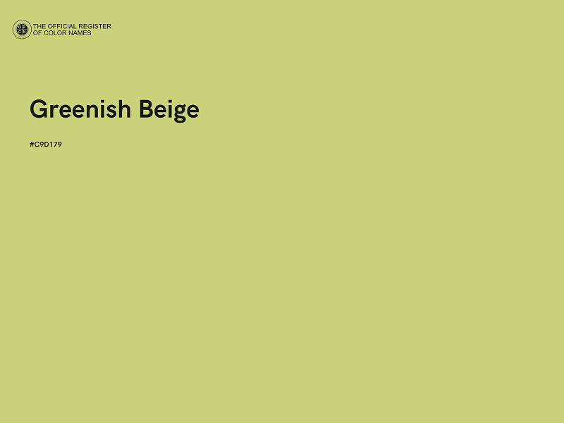 #C9D179 - Greenish Beige color image