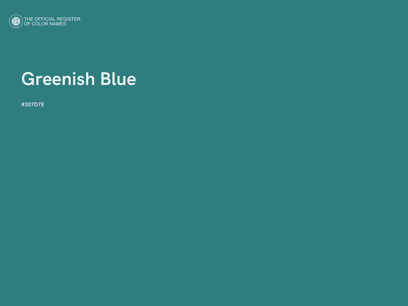 #307D7E - Greenish Blue color image