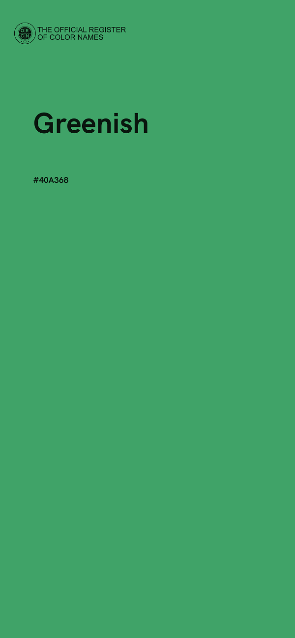 #40A368 - Greenish color image