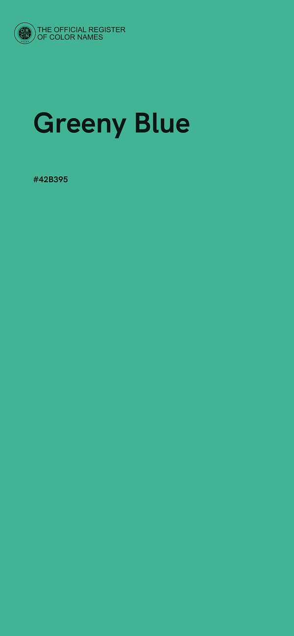 #42B395 - Greeny Blue color image
