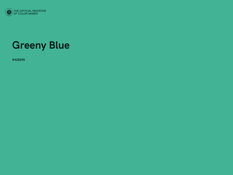 #42B395 - Greeny Blue color image