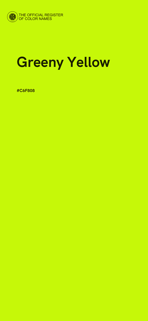 #C6F808 - Greeny Yellow color image
