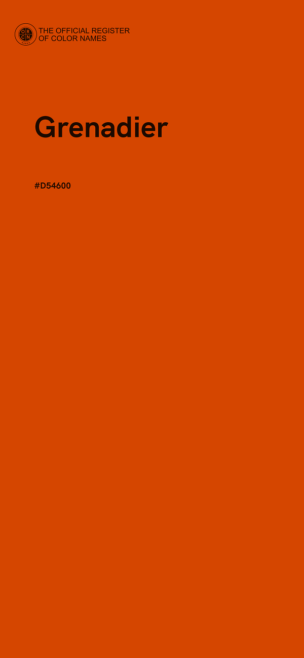 #D54600 - Grenadier color image