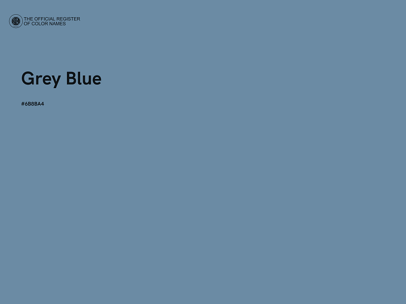 #6B8BA4 - Grey Blue color image