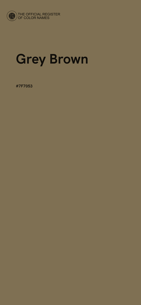 #7F7053 - Grey Brown color image