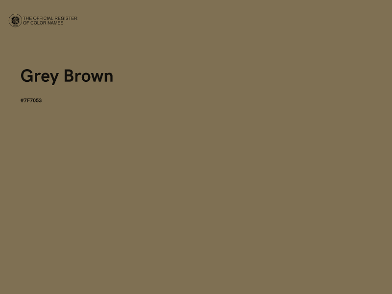 #7F7053 - Grey Brown color image