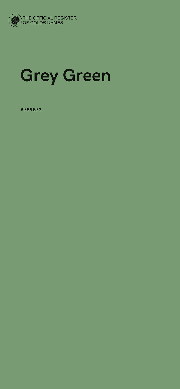 #789B73 - Grey Green color image