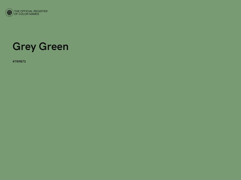 #789B73 - Grey Green color image