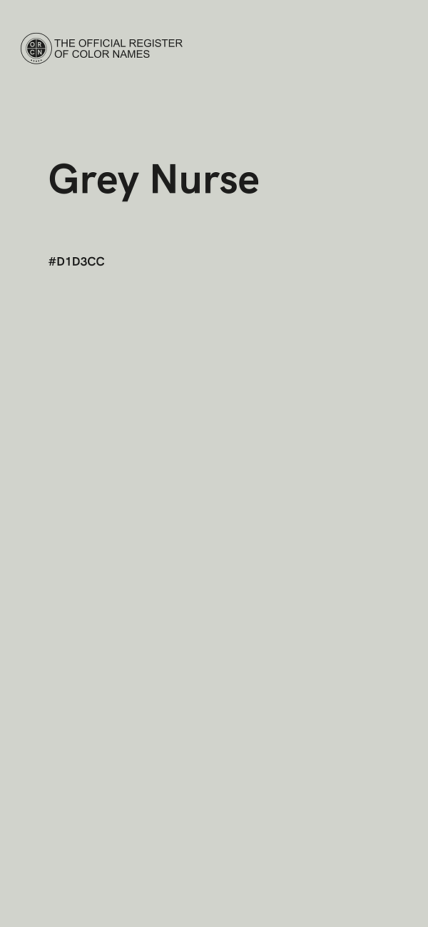 #D1D3CC - Grey Nurse color image