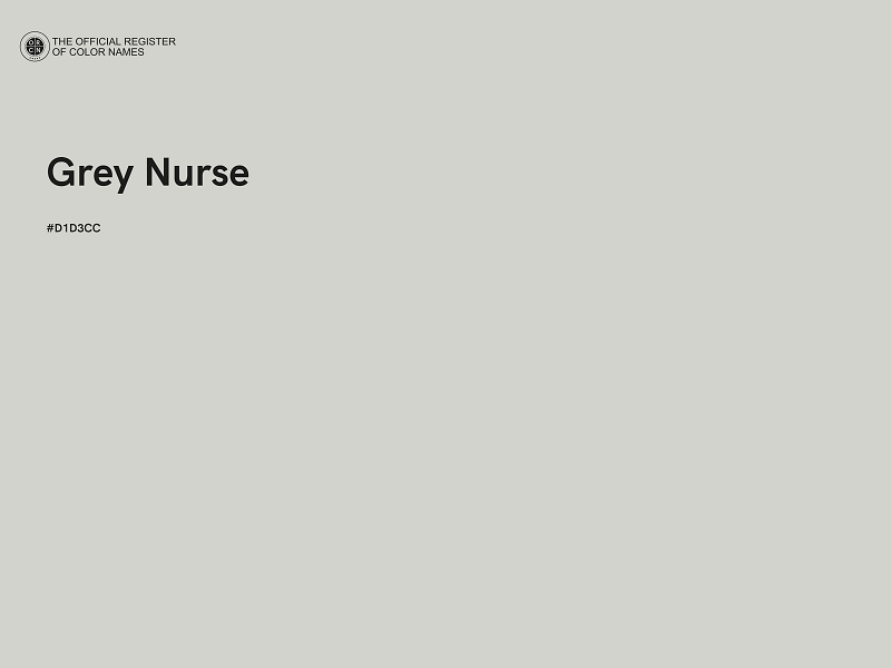 #D1D3CC - Grey Nurse color image