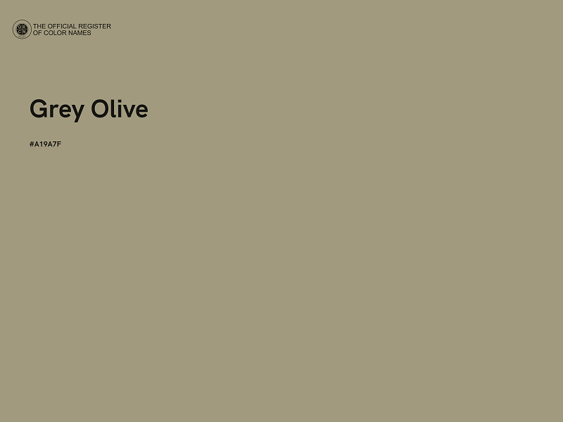 #A19A7F - Grey Olive color image