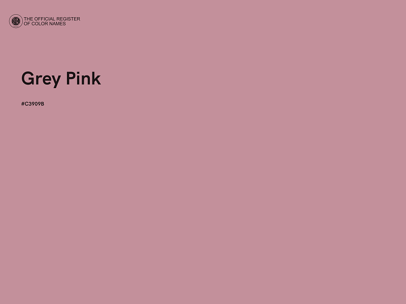 #C3909B - Grey Pink color image