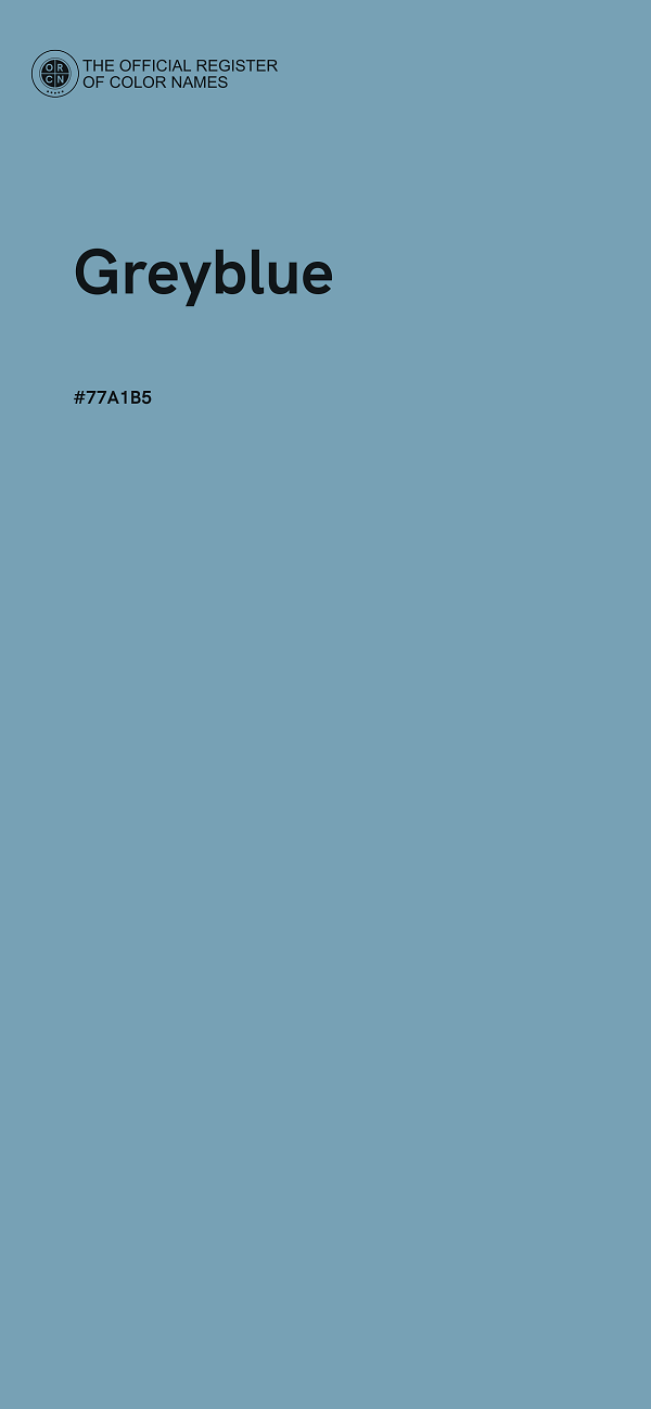 #77A1B5 - Greyblue color image