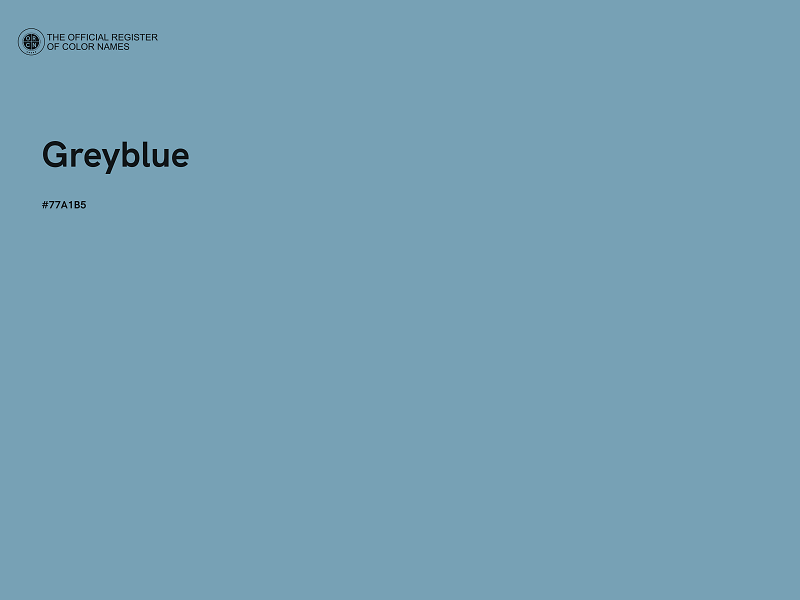 #77A1B5 - Greyblue color image