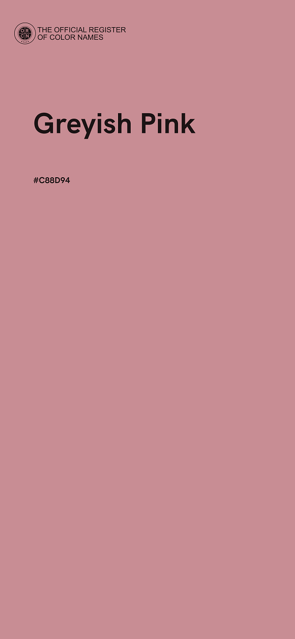 #C88D94 - Greyish Pink color image